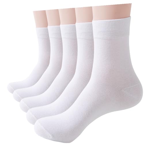 Wamicu 5 Paar Socken Herren Damen, Dünne Baumwolle Damensocken