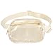Clear Waist Bag for Men & Women with Adjustable Strap, Crossbody Pouch for Concerts, Hiking, & Running