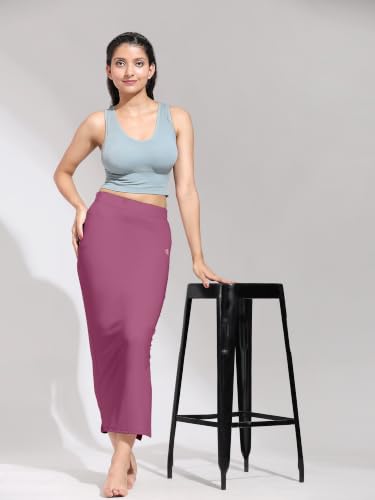 Image of TRENDMALLS Women's Polyester Spandex Stretchable Straight Saree Shapewear Petticoat for Women, Cotton Blended, Skirts for Women, Saree Shaper