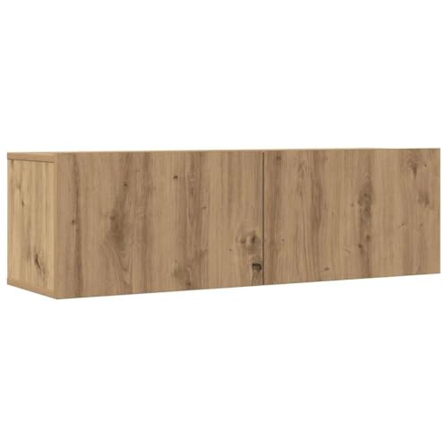 vidaXL TV-Wandschränke 2 STK. Artisan-Eiche 100x30x30 cm, HiFi-Schrank, TV-Konsole, TV-Möbel, Medienschrank, Stereoschrank, Schlafzimmerschrank