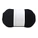 XINSHENG Store 60g / Ball Kammgarn Häkelgarn Milch Baumwolle weich Baby Baumwollgarn Hand Strickgarn (Farbe : Schwarz)