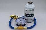 R600a Refrigerant - 1 Can and Brass Gauge, 6oz Cans - R600a for HVAC for Use