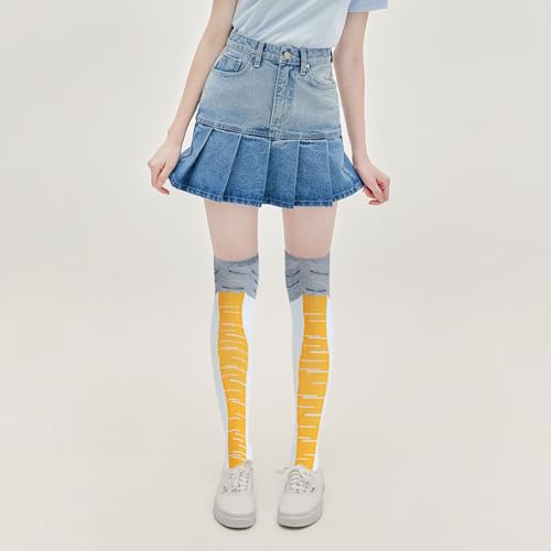 SPOKKI 2 Paar Chicken Leg Socks Fun Hühner Legs Sock, Overknee Socken Hühnerfüße Strümpfe Winter Warm, Witzig Personalisierte Wärmer Geschenke Vogel Paw Hühnerbein