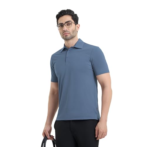 Image of Mauve Mens Smart Stretch Polo | Comfortable Work & Casual | Breathable | All-Day Wear