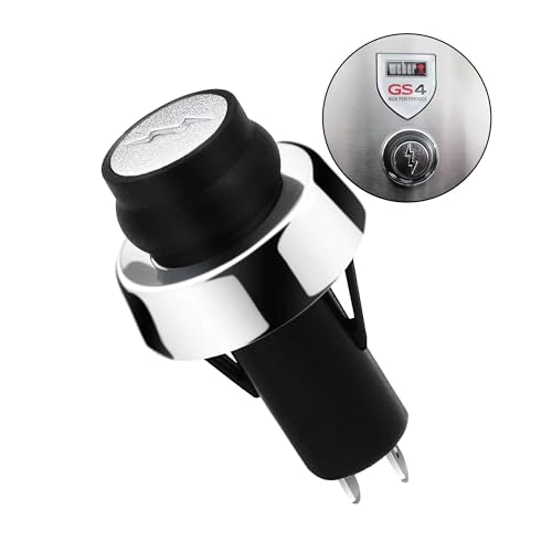 66220 Igniter Switch for Weber, GS4 Igniter Button for Weber Genesis II & Spirit II Grills (2017-Newer), as E/S-210 310 410 315 335 330 435, Grill Igniter Push Button Replacement for Weber 45010001