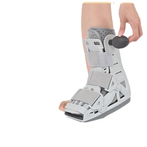 Angoda 足首サポーター 骨折専用 術後固定リハビリ用 足首アキレス腱靭帯プロテクター 片足用 左右兼用 術後専用シューズ ケア用 ギプス汚れ防止設計 調節可能設計 フルカバー固定 つま先保温防寒 滑り止め加工 快適 通気性 エアバッグ衝撃吸収 (エア