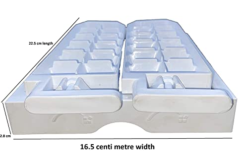 Image of Twister Ice Tray Compatible with Whirlpool Refrigerator Twist Release ice Cubes Tray Fridge Door Shelf