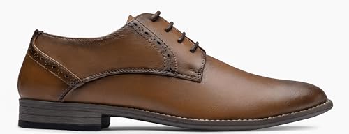 Vostey Men's Dress Shoes Formal Oxford Shoes Classic Lace Up Derby Shoes2