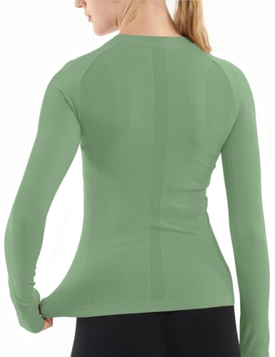 Image of MathCat Seamless Long Sleeve Workout Tops for Women