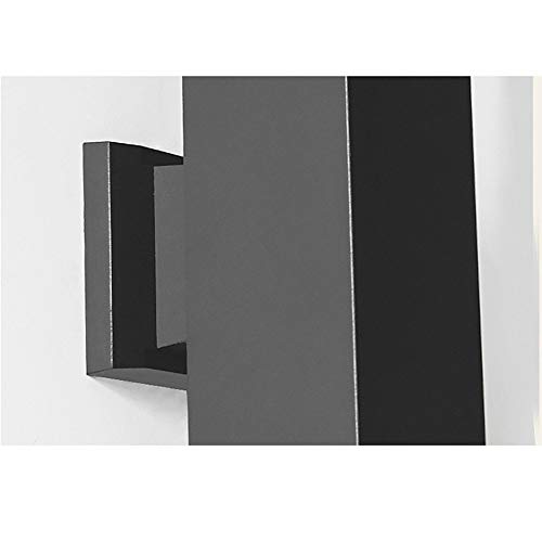 Applique murale LED étanche IP65 en aluminium noir 12W durable