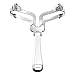 Adjustable Eyebrow Shapes Stencil Makeup Model Template Tool Eyebrow Template, Eyebrow Shaping Kit (Silver)