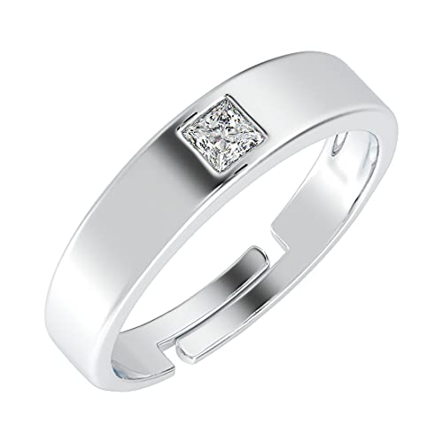 CLARA Pure Real 925 Sterling Silver Adjustable Ring Band | Valentine Gift for Women and Girls | Multiple Design Options (Image - 1)