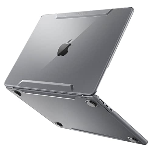 Spigen Thin Fit for MacBook Air 13 inch Case with The New M4 (2025) and M3/M2 (2024/2022) Transparent Hard Shell Case - Crystal Clear