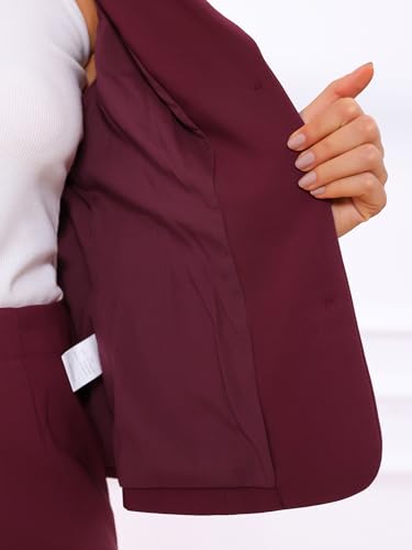 Image of Allegra K Women 2 Piece Skirt Set Suit Business Blazer and Pencil Skirt Office Work Interview Church Outfits