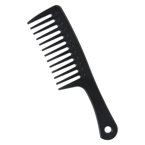 Peine de Dientes Anchos para Rizos de Carbono Negro miniatura 1