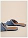 Verdusa Women's Pointed Toe Denim Sandals Open Toess Slip On Mules Blue 9