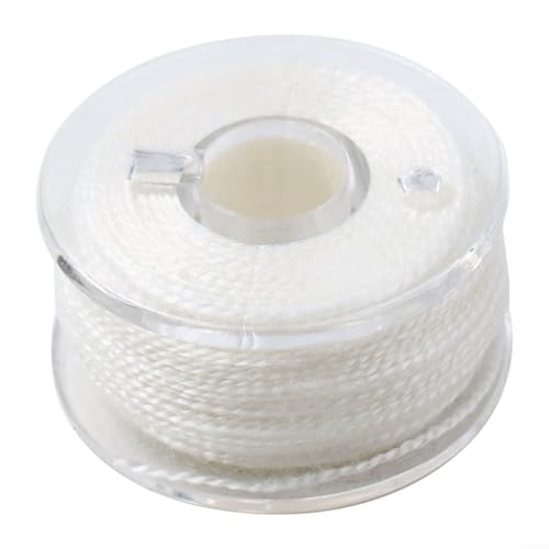 20M PVA Water Soluble Fishing Line for Carp Rig Bait Bags, Dissolving String for PVA Soluble Rig Setup, .4mm Diameter White Thread