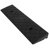 NUOBESTY Bordsteinrampe aus Kunststoff rutschfeste Schwellenrampe 500X130X40mm für Autoauffahrten Einfahrten Rollstuhl und Roller