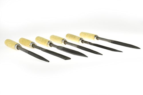 Se 6-Piece 6-1/2" Wooden Handle Needle File Set - 7296Nfw #TOP1
