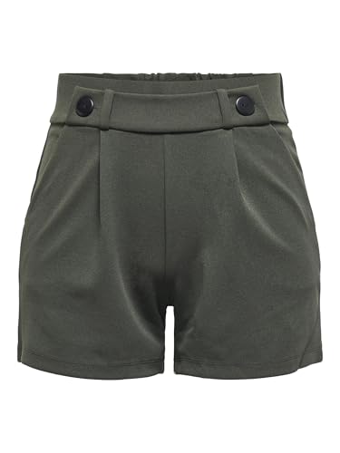 JdY Damen Jdygeggo JRS Noos Shorts, Peat/Detail:Black Button, M EU
