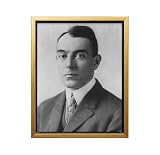 Poster Master Music Photo - Ring Lardner 1926 - American Sports Columnist and Short Story Writer Historic Literary Portrait Wall Decor - 8x10 Gold Framed CANVAS Wall Art