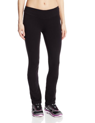 Jockey Women's Skim Fit Long Pant, Deep Black, Medium