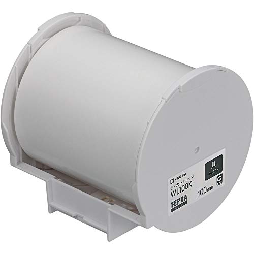 キングジム テープカートリッジ テプラGrand WL100K 100mm 黒