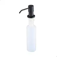 Dispenser Detergente Porta Sabonete Líquido Embutir PRETO FOSCO Cozinha Banheiro Dosador Pia X-MATTE