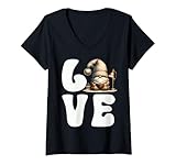 Photo Gallery donna book lover gnome graphic for women and men who love reading maglietta con collo a v Photo Gallery donna book lover gnome graphic for women and men who love reading maglietta con collo a v