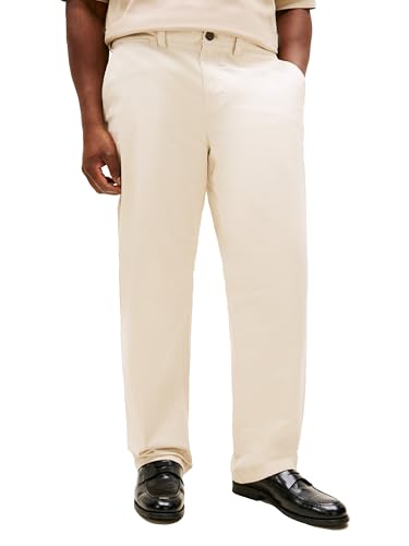 Tommy Hilfiger Men's Big and Tall Classic Fit Stretch Chino Pants, Sand Khaki, 50X32