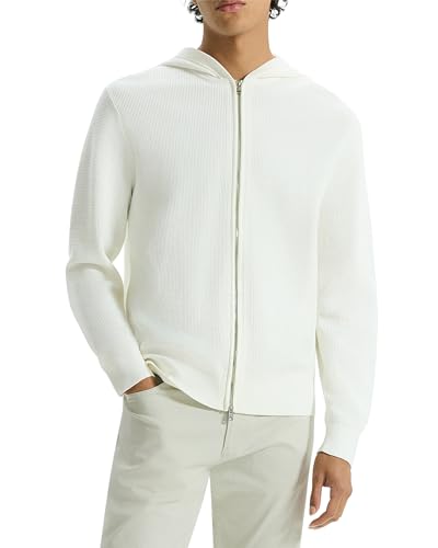 Theory Men's Mhylo Full Zip Hood in Breach