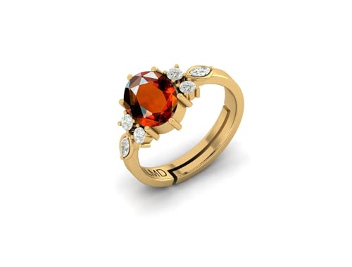 Image of LMDPRAJAPATIS 7.25 Ratti /6.25Carat Natural Certified Panchdhatu Gemstone Gold Plated Adjustable Ring For Men And Women