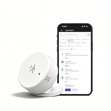 Zigbee Presence Sensor, Built-in Temperature, Humidity and Light Sensor
