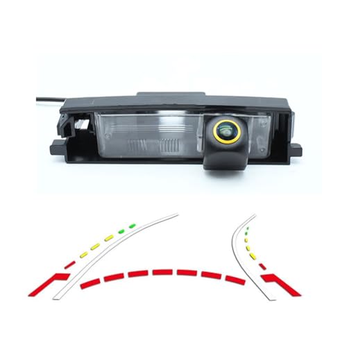 Image of Vlicevrn Vehicle Car Rear View Camera Dynamic Trajectory Tracks Line Backup Parking Camera for Toyota RAV4 XA30 / Toyota Vanguard XA30 2005~2012 (Spare Wheel On Door) (Golden Fisheye Dynamic)