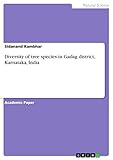  Diversity of tree species in Gadag district, Karnataka, India