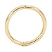 (10mm) 375 9K Yellow Gold Australian Made 8mm - 14mm Hinged Sleeper Earrings Nose Lip Septum Tragus Hoop Segment Ring Nickel Free Hypoallergenic