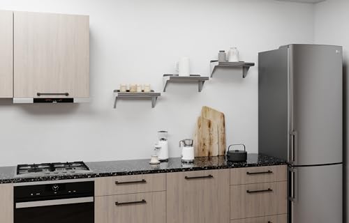 Image of AmGood 16 inch Long X 8 inch Deep Stainless Steel Wall Shelf | NSF Certified | Appliance & Equipment Metal Shelving | Kitchen, Restaurant, Garage, Laundry, Utility Room