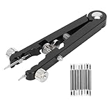 Verstellbare Schraubverriegelung: Dieses Werkzeug zum Entfernen von Uhrenarmbändern ist mit einem präzisen Schraubverriegelungsmechanismus ausgestattet und ermöglicht es Ihnen, die Größe für jede Reparaturaufgabe anzupassen. Drehen Sie einfach die Schraube, um die Zange auf die gewünschte Breite zu fixieren und so einen stabilen Sitz für verschiedene Bänder und Gehäuse zu gewährleisten