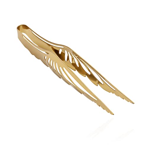 NKlaus 23cm Räucherzange Engelsflügel gold Edelstahl rostfrei Kohlezange Räucherzubehör 11485