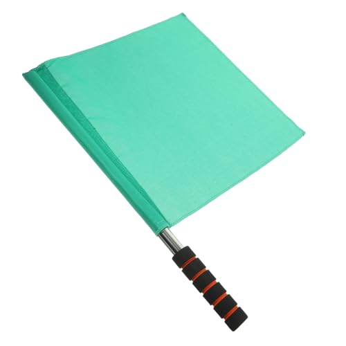 Levemolo Hand Signal Flag Green Competition Referee Flag for Sports Clubs and Golf