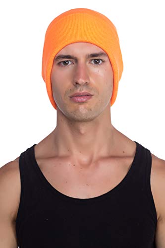 Image of Top Level Beanie Men Women - Unisex Cuffed Plain Skull Knit Hat Cap