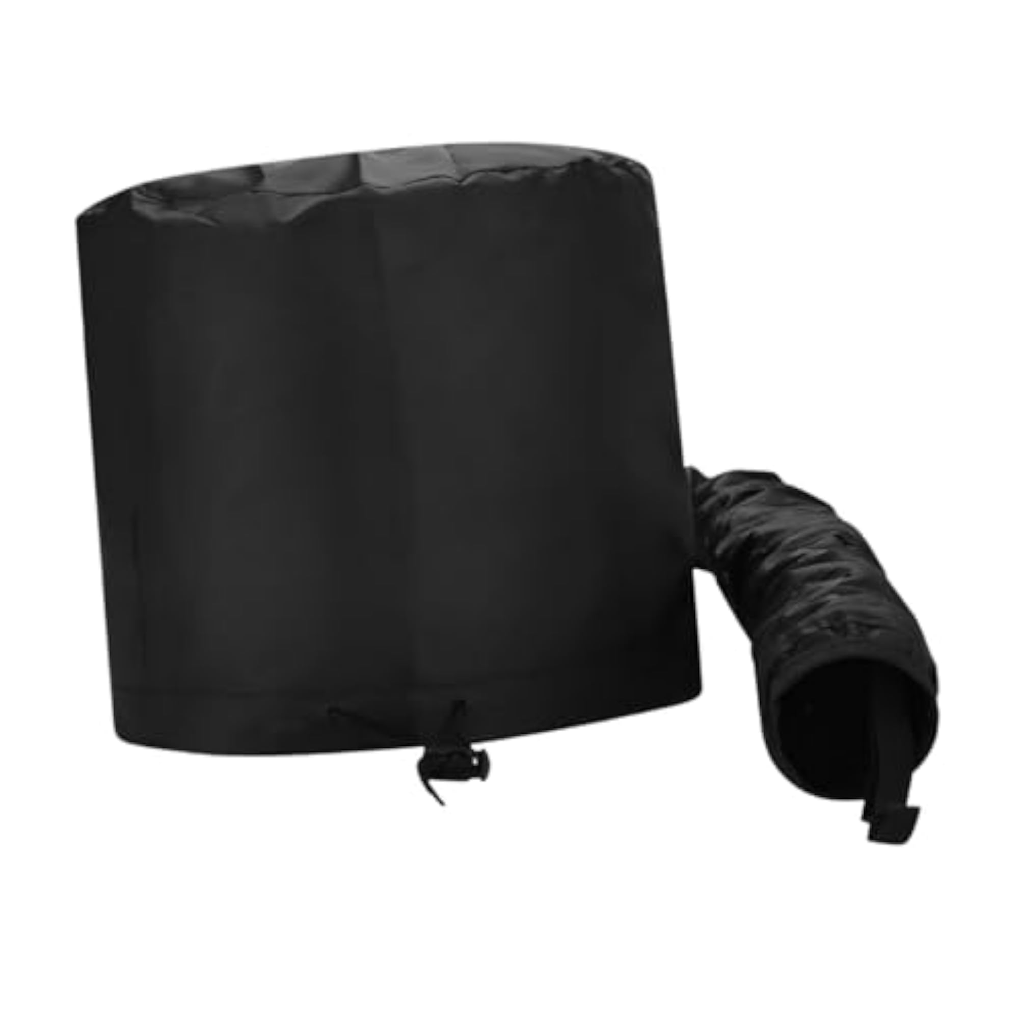 Hair Dry Hoods Styling with Drawstring Strap Attachment, Black