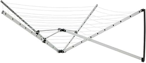 BLADO Rotary Clothes 40/50/60M Airer/Dryer Heavy Duty 4 Arm Outdoor Washing Line Clothes Airer Dryer with Free Ground Spike and Cover (26m)