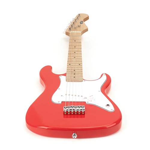 Image of 32 Inch Kids Electric Guitar Beginner Kit, Junior Size Mini Electric Guitar for Children with 5W Amplifier and Guitar bag, Unisex Red