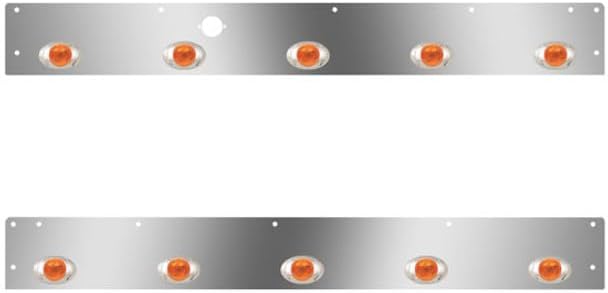 Technical Precision Replacement For KENWORTH T800 SF YEAR 2021 SS Cab Panels WITH 10 P3 AmberAmber LEDs Block Heater Plug