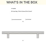 PinLin 5 Pack Kitchen Door Handles 160mm Hole Centre Brushed Nickel Cabinet Handles Stainless Steel Cupboard T Bar Handle (Screws Included) - Image 7