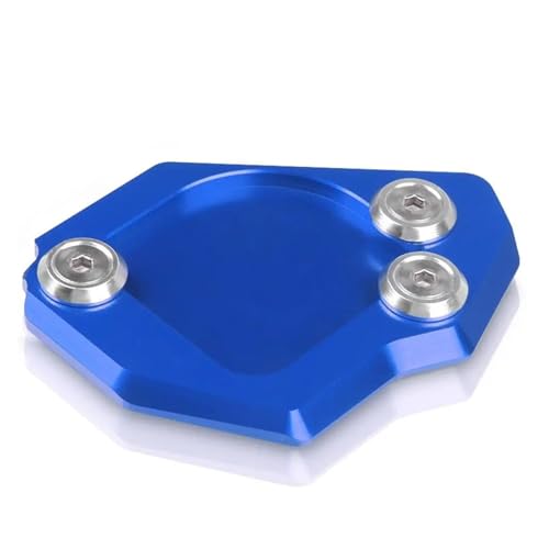 Béquille latérale moto F650GS extension anti-enfoncement en aluminium bleu