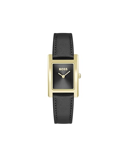 Montre BOSS Lucy femme boîtier rectangulaire en acier inoxydable