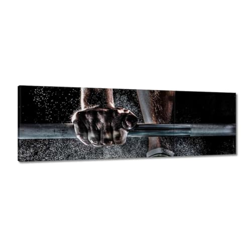 Peinture imprimée sur toile Barbells 150 x 50 cm pour masquer les imperfections murales