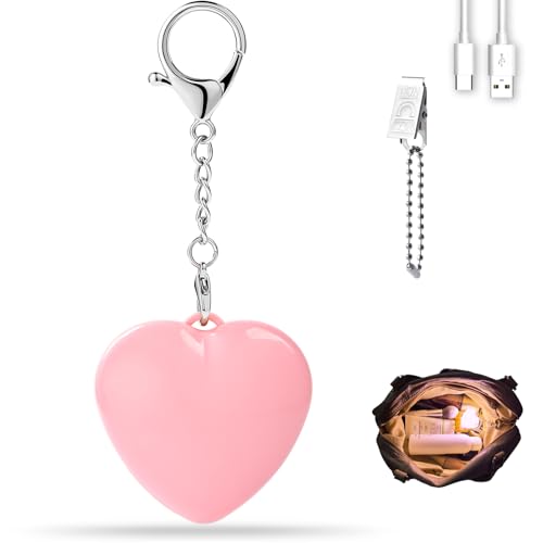 FUYUANLIEV Purse Light Handbag Lights Rechargeable Bag Light for Purse Heart Shaped Wallet Purse Light Accessories for Women